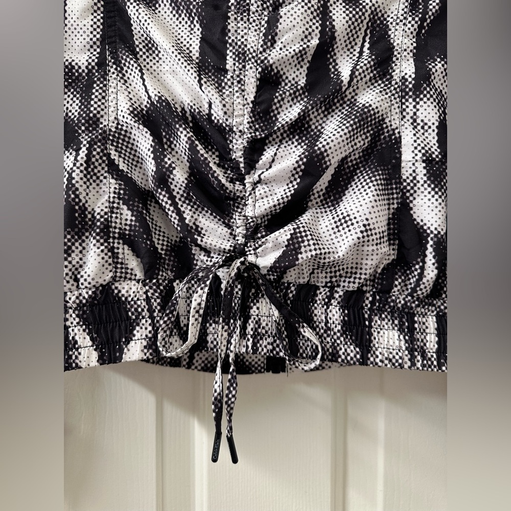 Calvin Klein Performance Abstract Print Ruched Jacket Size M - Picture 9 of 11